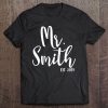 Matching Newlywed Just Married Est 2019 Mr. Smith Honeymoon Tee