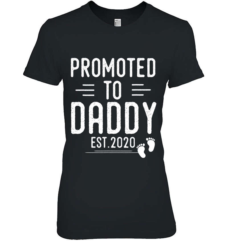 Mens Promoted To Daddy Est 2020 Best New Dad Gift Funny Hoodie