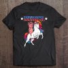 Merica Pig Unicorn Usa American Flag 4Th Of July Tee