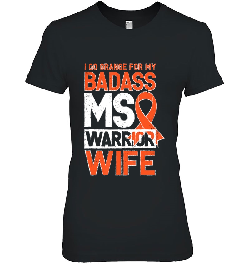 Multiple Sclerosis Ms Awareness Badass Warrior Wife Hoodie