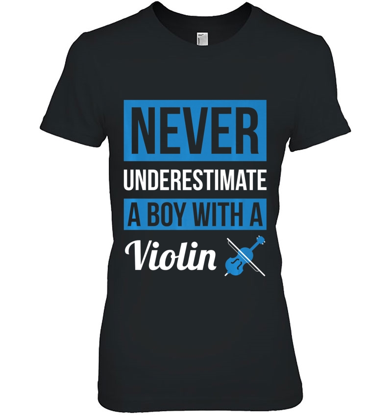 Never Underestimate A Boy With A Violin Violin Gift Hoodie