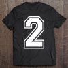 Number 2 Varsity Sports Team Jersey Tee