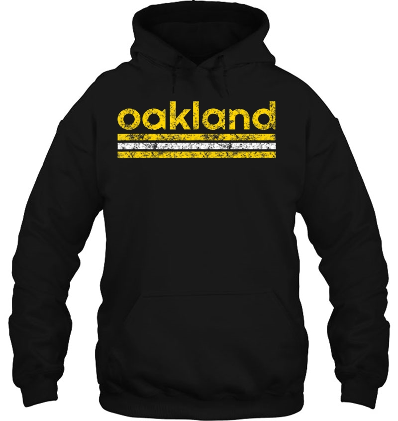 Oakland California Retro Vintage Weathered Hoodie