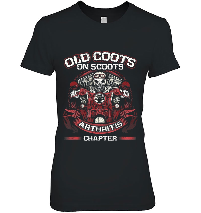 Old Coots On Scoots Biker Shirt Motorcycles Retirement Funny Hoodie