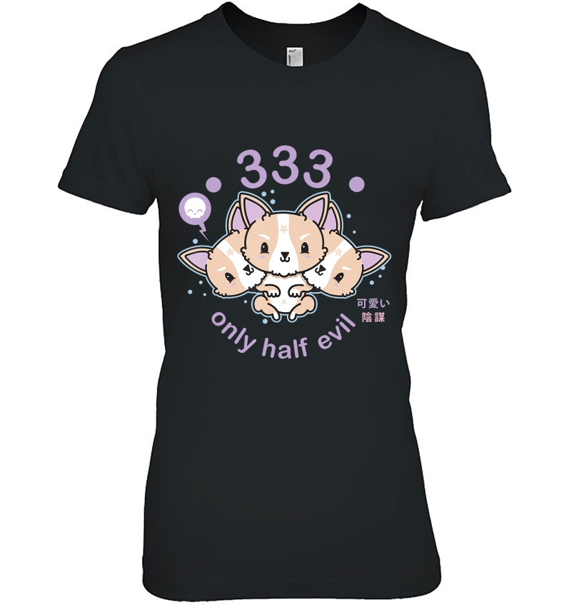 Pastel Goth 333 Only Half Evil Kawaii Corgi Dog Gift Hoodie