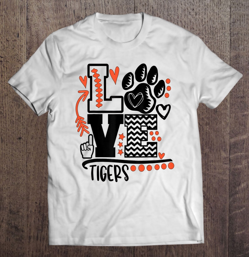 Tigers School Spirit Design for boys, girls, men and women T-Shirt