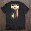 Carpenter American Flag Vintage Retro Tee