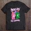 Rollin' With My Homie Funny Roller Skating Bear Weed Tee