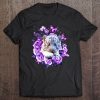 Cute White Tiger Roses Butterfly Version Tee