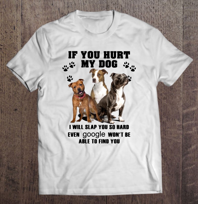 If You Hurt My Dog I Will Slap You So Hard Pitbull Lover Shirt