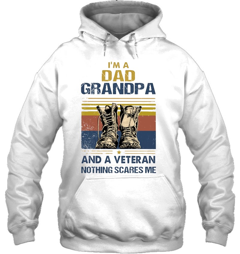 I'm A Dad Grandpa And A Veteran Nothing Scares Me Combat Boots Vintage Version Mugs