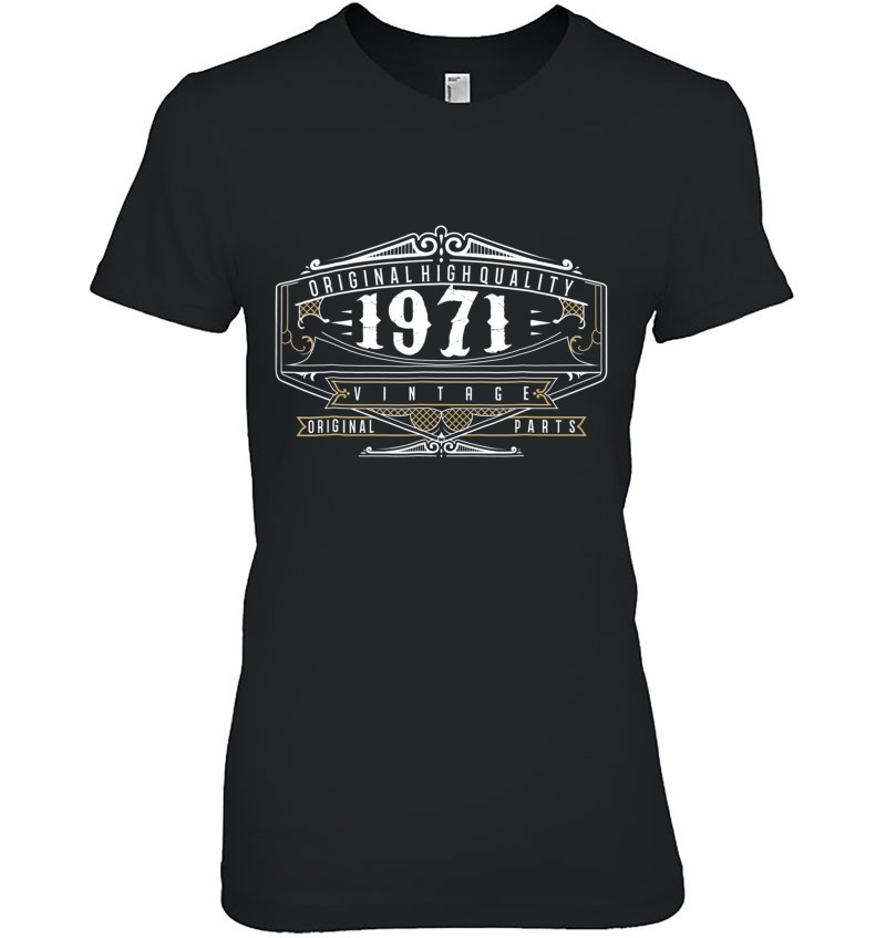 48Th Birthday Vintage Surprise Unique Bday Gift 1971 Ladies Tee