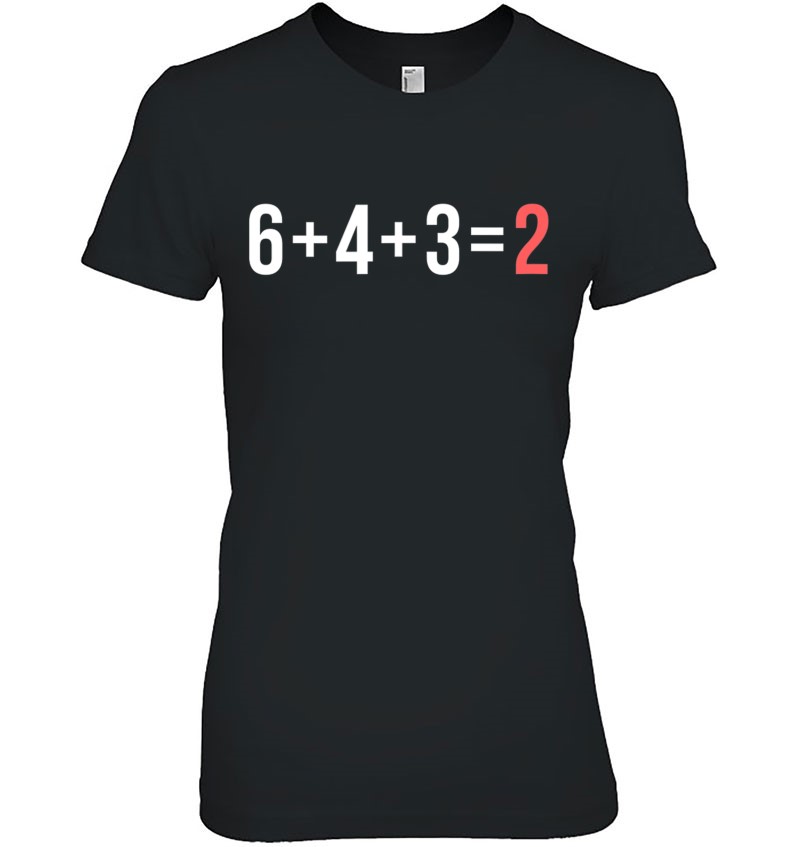 6+4+3=2 6432 Baseball Math Hoodie