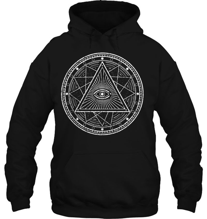 All Seeing Eye Mystic Pyramid Blackcraft Alchemy Tarot Gift Tank Top Hoodie