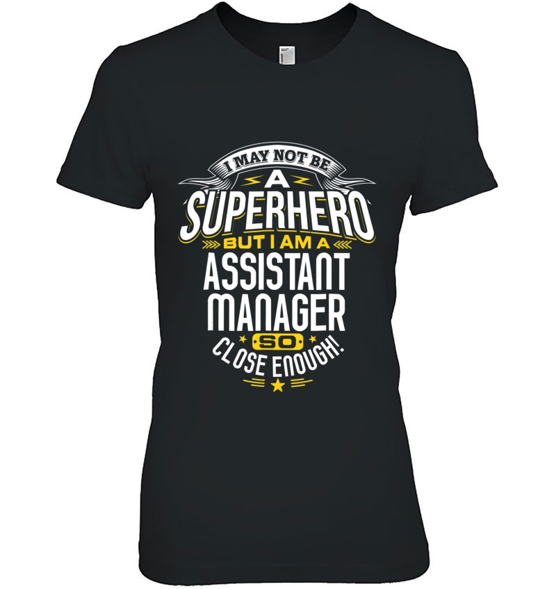 Assistant Manager Superhero Gifts Idea Managers Boss Hoodie