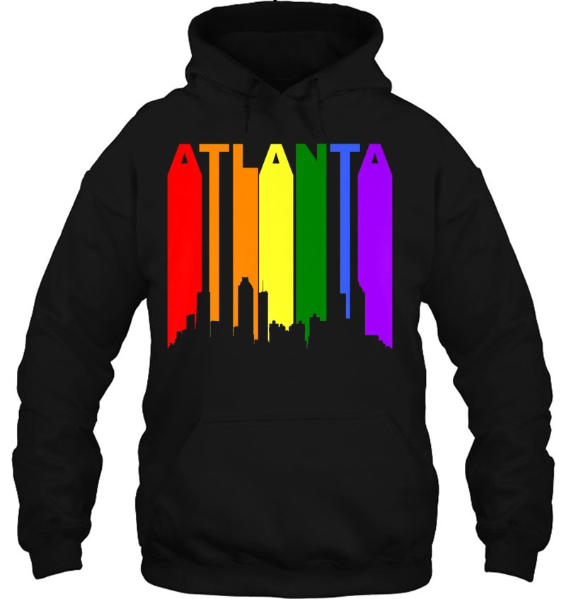 Atlanta Georgia Rainbow Skyline Lgbt Gay Pride Mugs