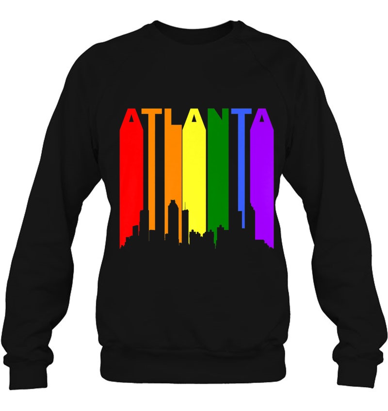 Atlanta Georgia Rainbow Skyline Lgbt Gay Pride Mugs