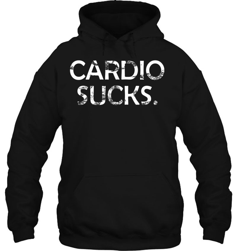 Cardio Sucks Funny Gym Bodybuilding Distressed Mugs