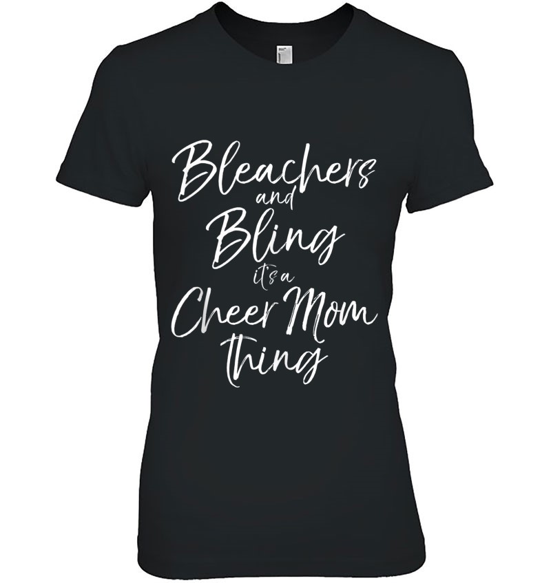 Cheerleader Mom Bleachers And Bling It's A Cheer Mom Thing Tank Top Hoodie