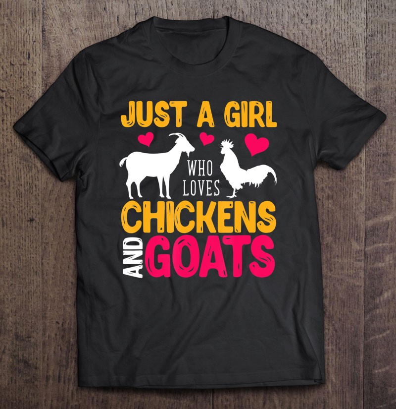 Chicken Farm Women Girls Kids Goat Shirt