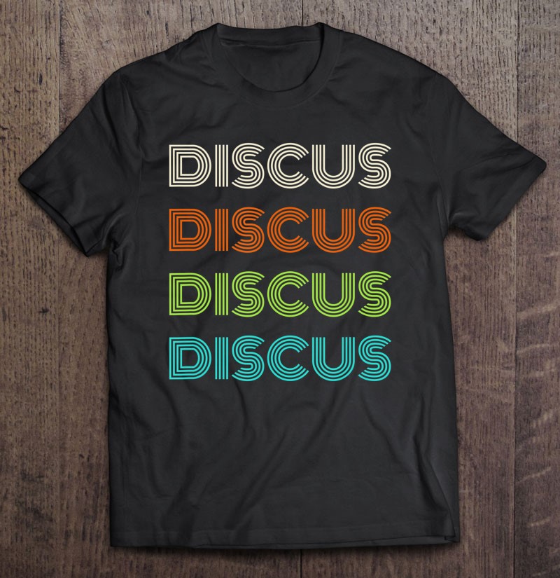 Classic 1970'S Discus Track And Field Sports Shirt