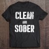 Clean And Sober Group Drug And Alcohol Free Sobriety Gift Tee