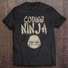 Coding Ninja Shirt Programmer Nerd Coder Gift Tee