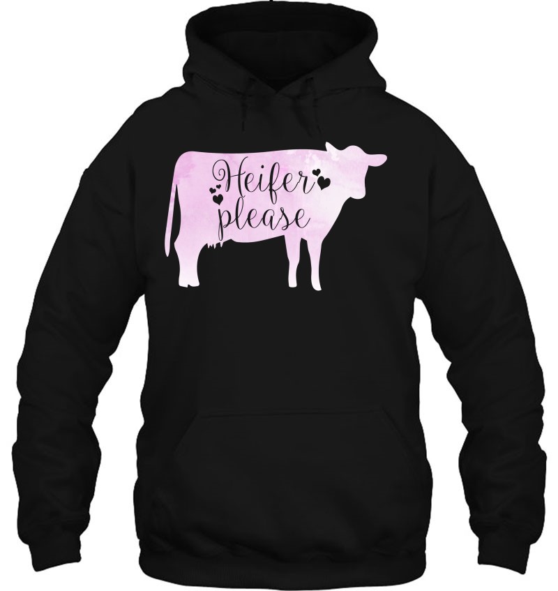 Colorful Heifer Please , Pink Cow Shirt For Women