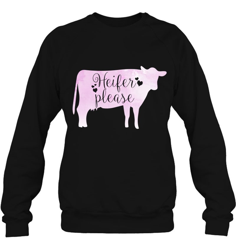 Colorful Heifer Please , Pink Cow Shirt For Women