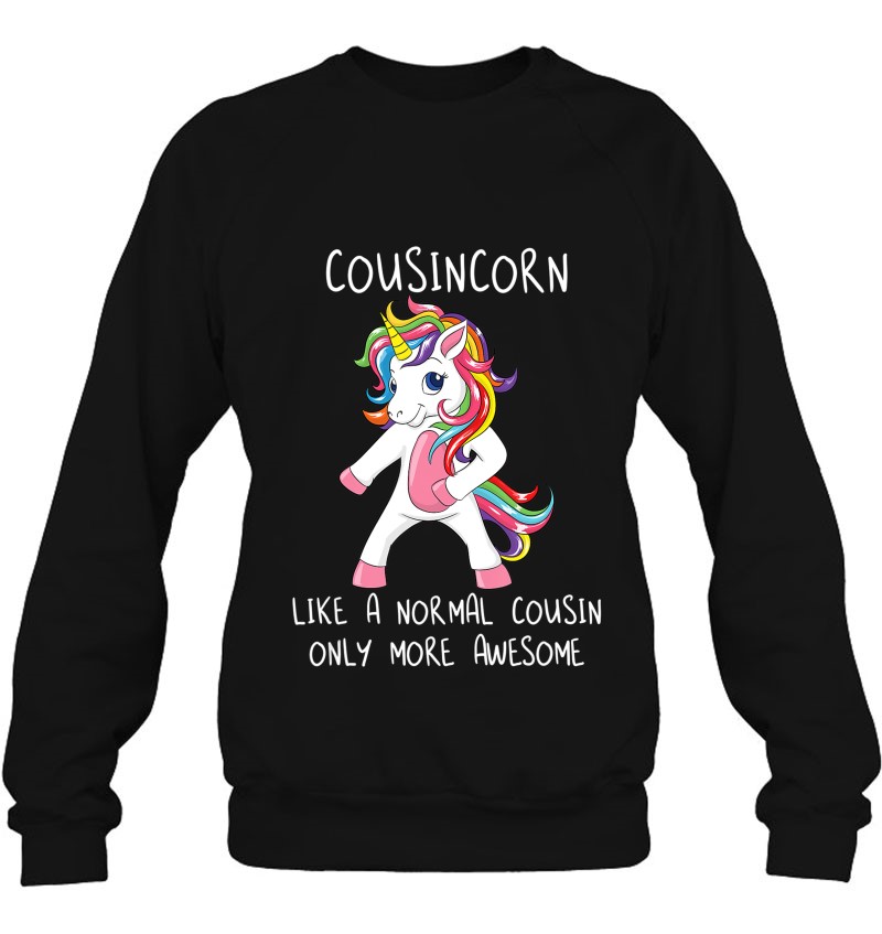 Cousincorn Like A Cousin Only Awesome Flossing Unicorn Tee Mugs