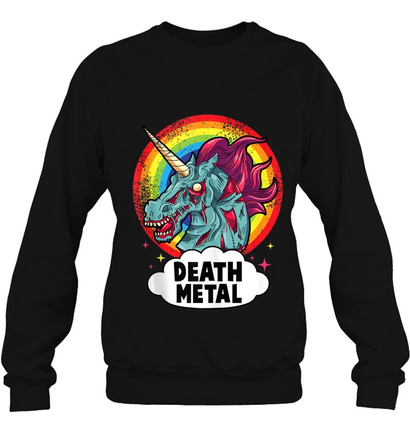 Death Metal Unicorn Rainbow Rocker Emo Zombie. Tank Top Mugs