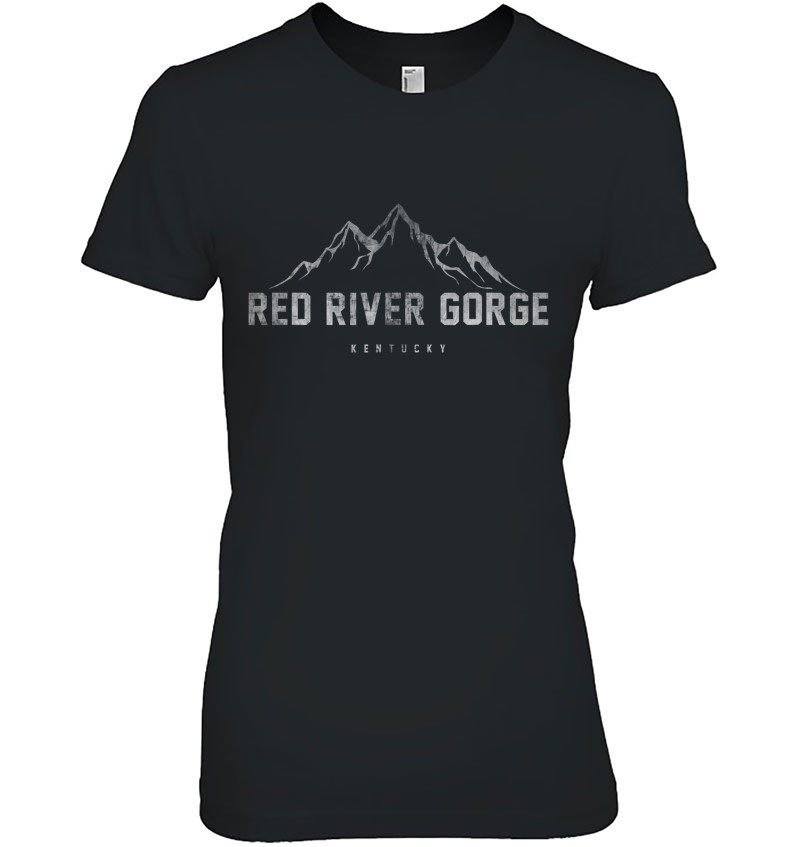 Distressed Red River Gorge Kentucky Ladies Tee