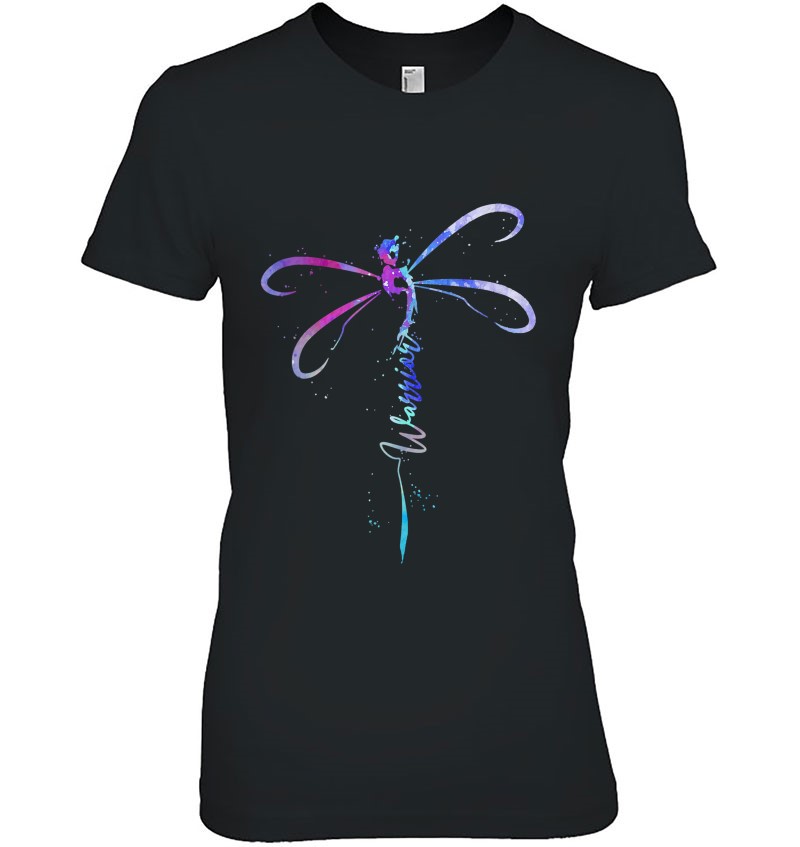 Dragonfly Warrior Semicolon Suicide Prevention Awareness Hoodie