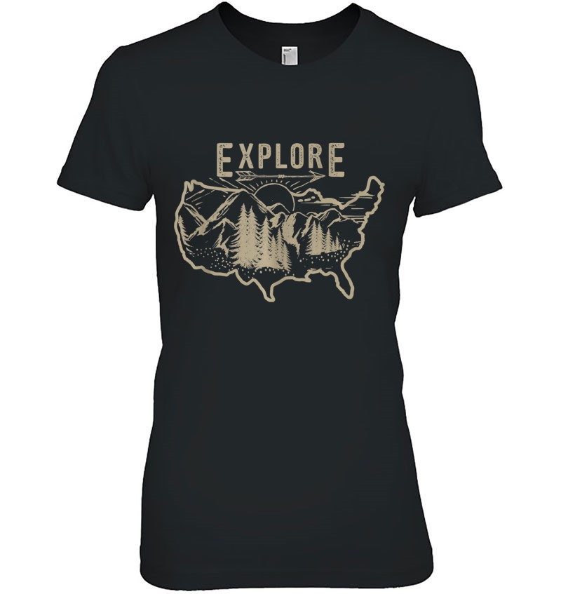 Explore The Country Outdoors Sketch Tank Top Ladies Tee
