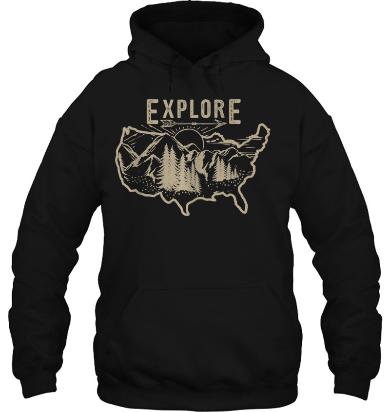 Explore The Country Outdoors Sketch Tank Top Hoodie