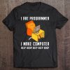 Funny I Are Programmer Coding Nerd Cat Drawing Tee