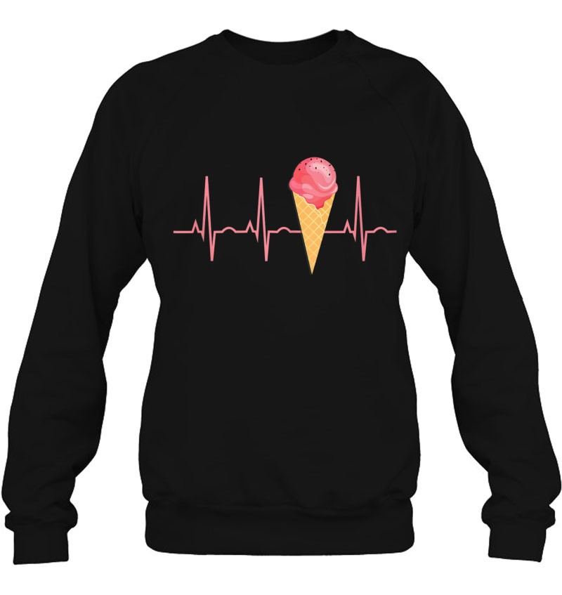 Gifts For Ice Cream Lovers Best Waffle Cone Heartbea Tank Top Sweatshirt