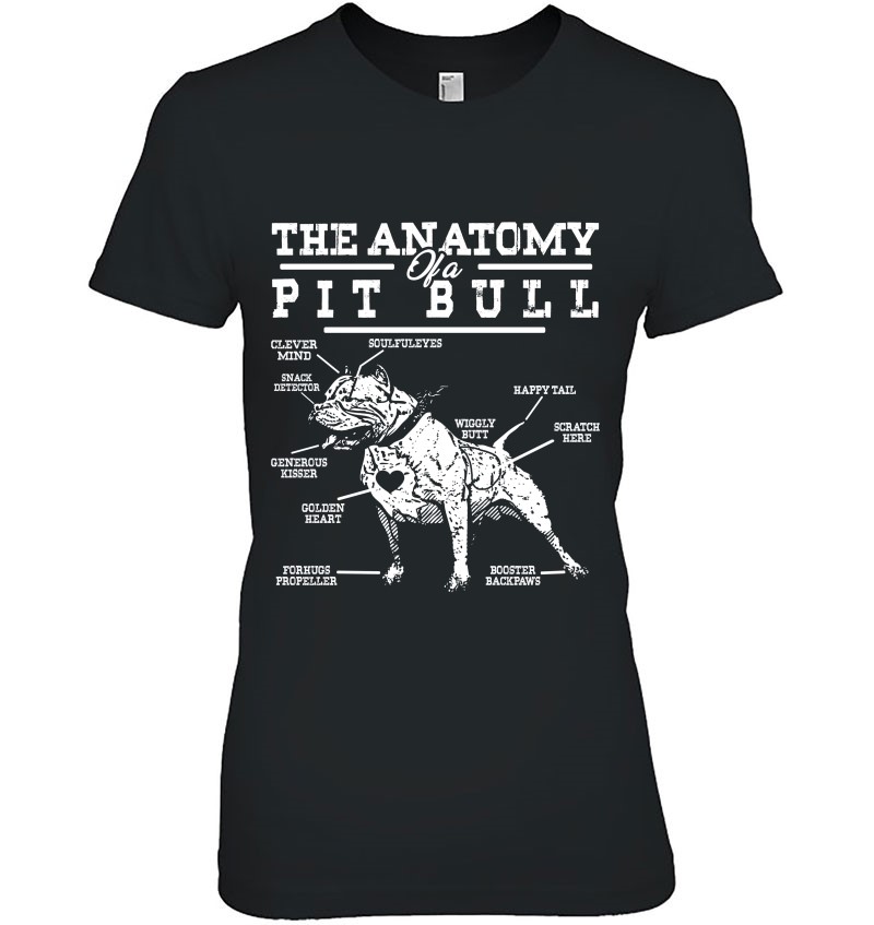 Hilarious Anatomy Of The Pit Bull For Dog Lovers Hoodie