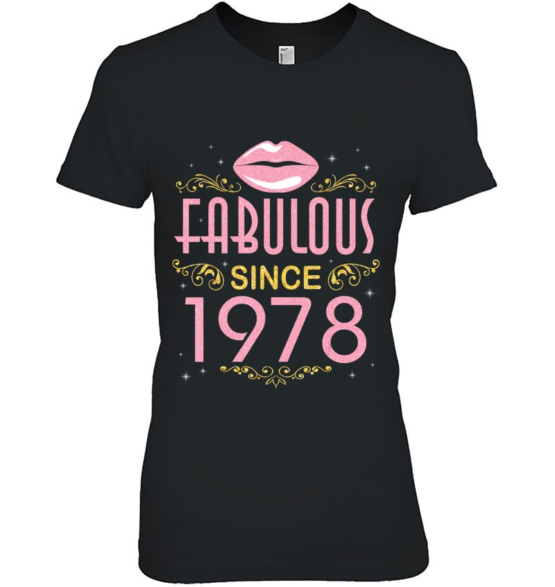 Hot Lip And Fabulous Since 1978 Happy Birthday 42 Years Old Hoodie