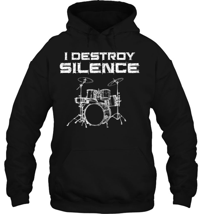 I Destroy Silence Drums Funny Drummer Mugs