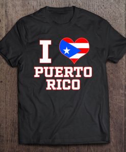 I Love Puerto Rico Shirt, I Heart Puerto Rico Tee