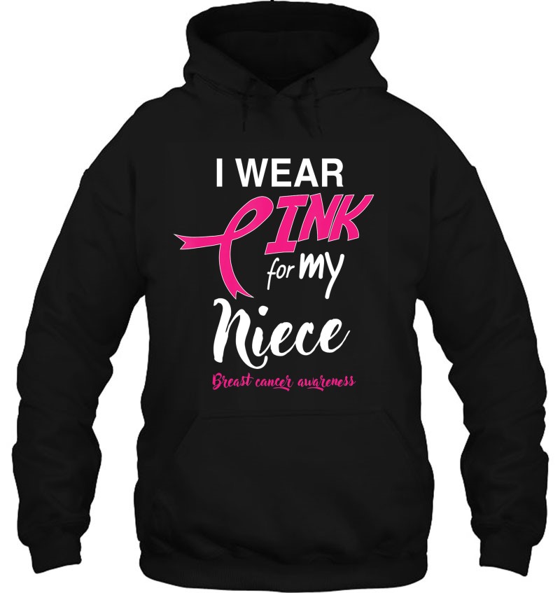 I Wear Pink For My Niece Breast Cancer Support Mugs