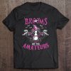 Brooms Are For Amateurs Witch Riding Motorcycle Halloween Tee