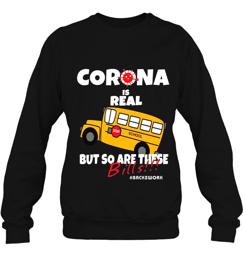 Corona Is Real But So Are These Bills #Back2work School Bus Driver Mugs