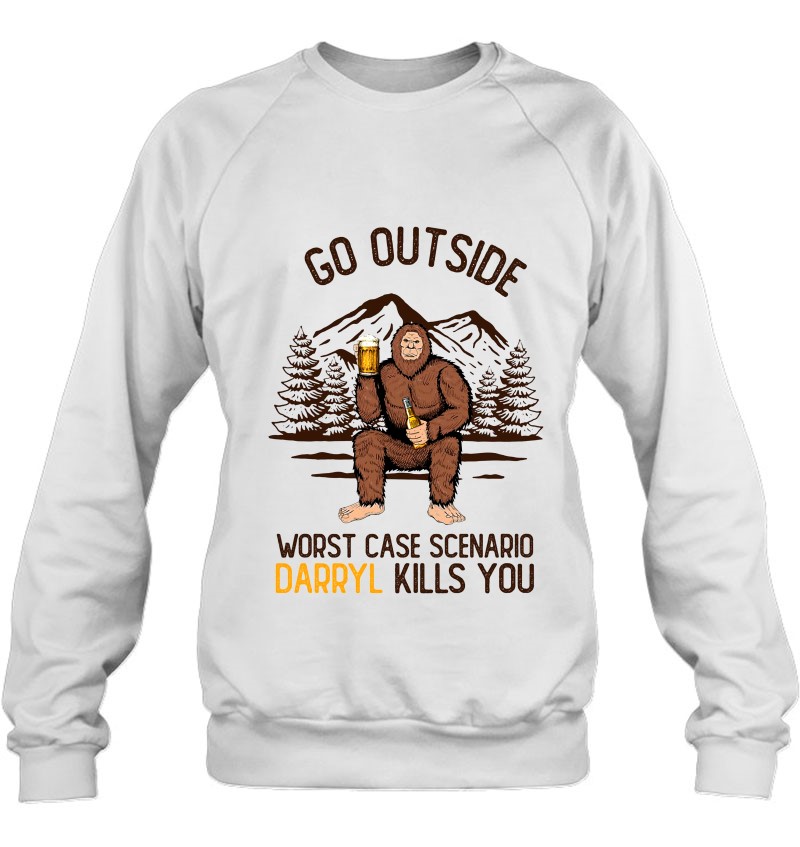 Go Outside Worst Case Scenario Darryl Kills You Bigfoot Drink Beer Mugs