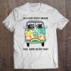 On A Dark Desert Highway Cool Wind In My Hair Black Cat Driving Hippie Van Tee