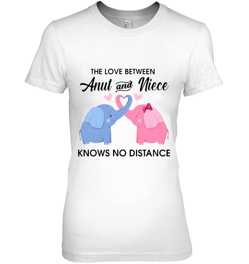 The Love Between Aunt And Niece Knows To Distance Elephant Version Hoodie