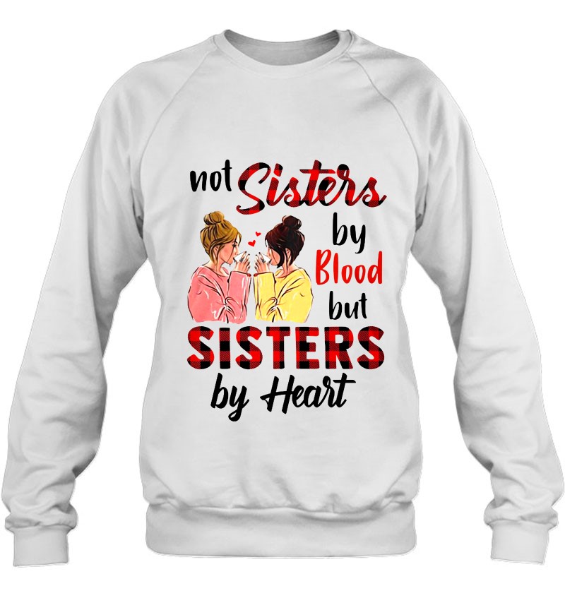 Not Sisters By Blood But Sisters By Heart Plaid Version Mugs