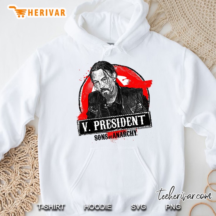 Sons Of Anarchy Chibs Vice President Raglan Baseball Tee Hoodie