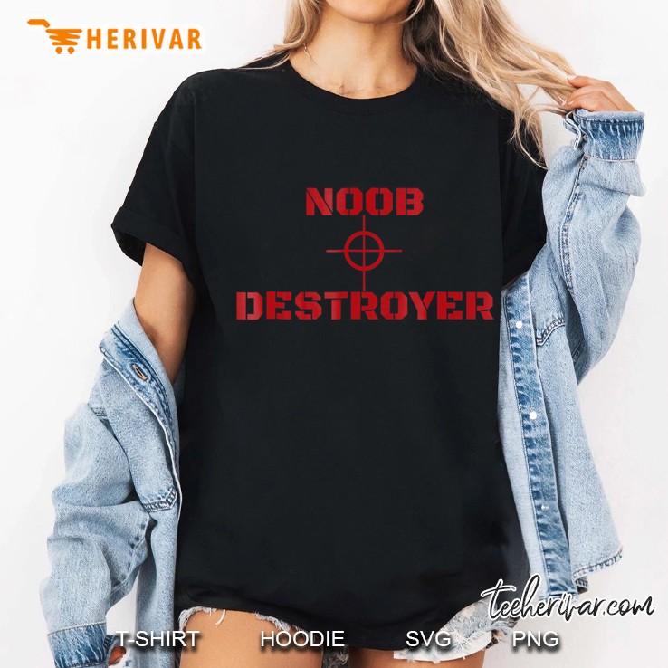 Funny Gamer The Noob Destroyer Ladies Tee